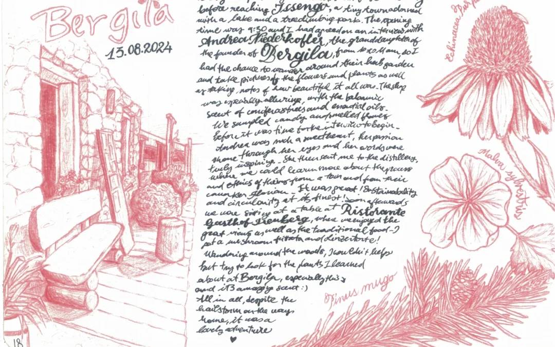 Un distillato di montagna, nel giardino di Bergila