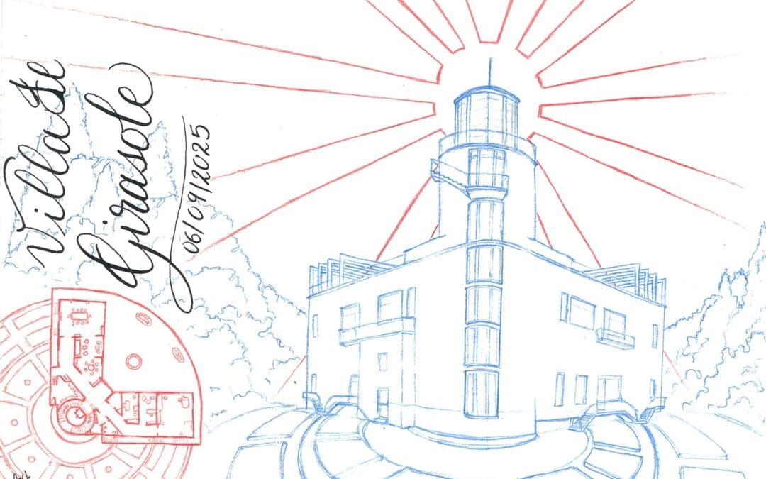 Nel parco del Girasole, la villa rotante