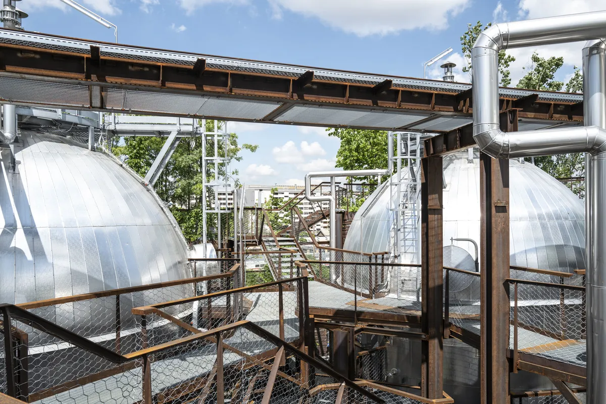 Serbatoi di accumulo termico e passerelle metalliche, The Heat Garden Torino